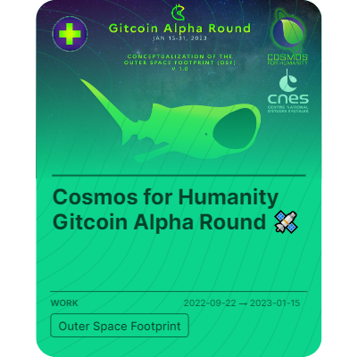 Cosmos for Humanity Gitcoin Alpha Round 🛰️