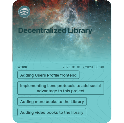 Decentralized Library