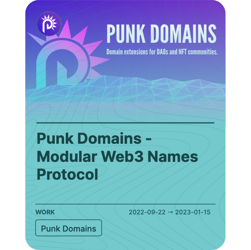 Punk Domains - Modular Web3 Names Protocol