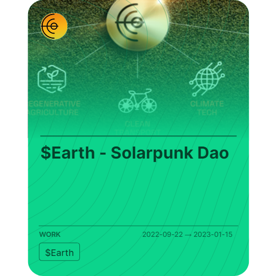 $Earth - Solarpunk Dao