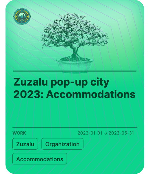 Zuzalu pop-up city 2023: Accommodations