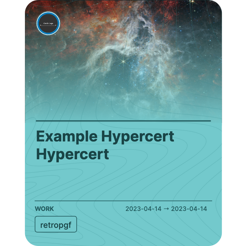 Example Hypercert Hypercert