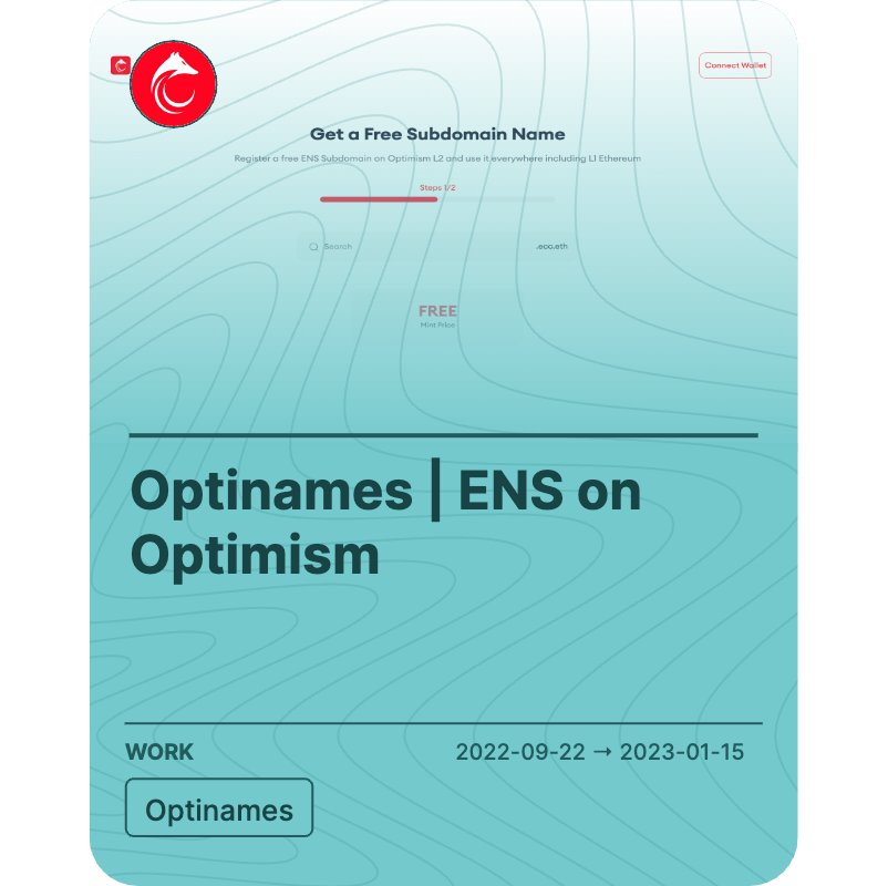 Optinames | ENS on Optimism