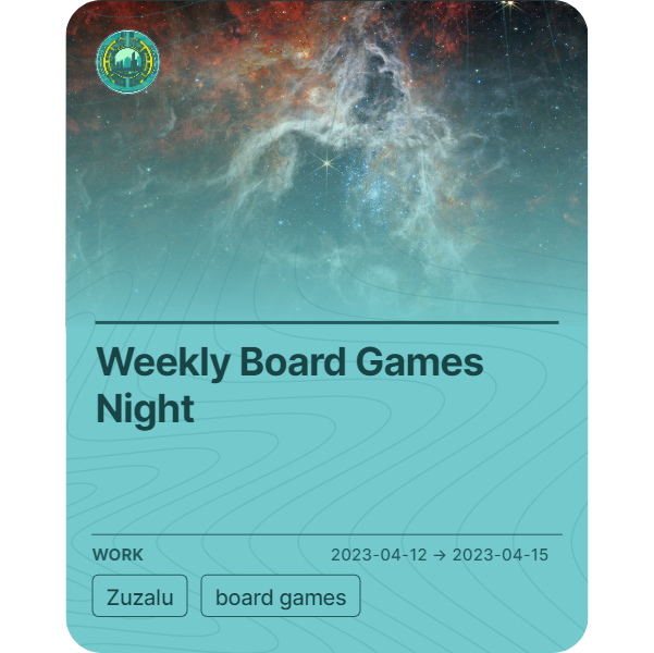 Weekly Board Games Night