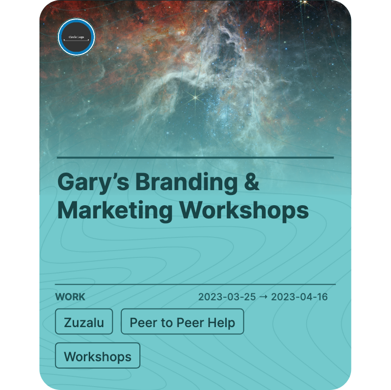 Gary’s Branding & Marketing Workshops