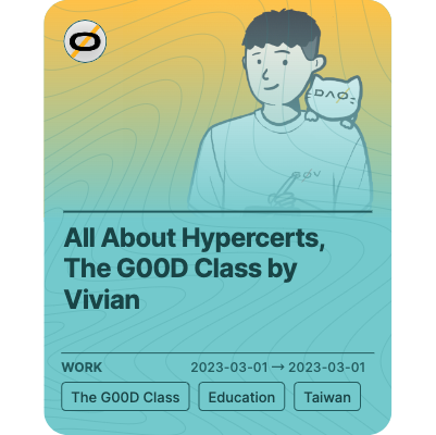 All About Hypercerts, The G00D Class by Vivian