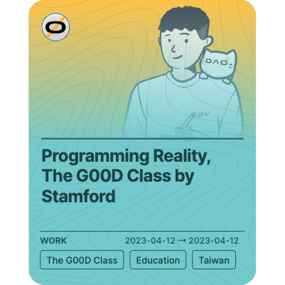 Programming Reality, The G00D Class by Stamford