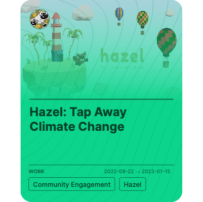 Hazel: Tap Away Climate Change