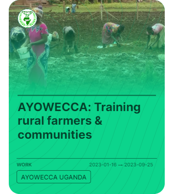 AYOWECCA: Training rural farmers & communities