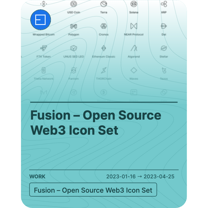 Fusion – Open Source Web3 Icon Set