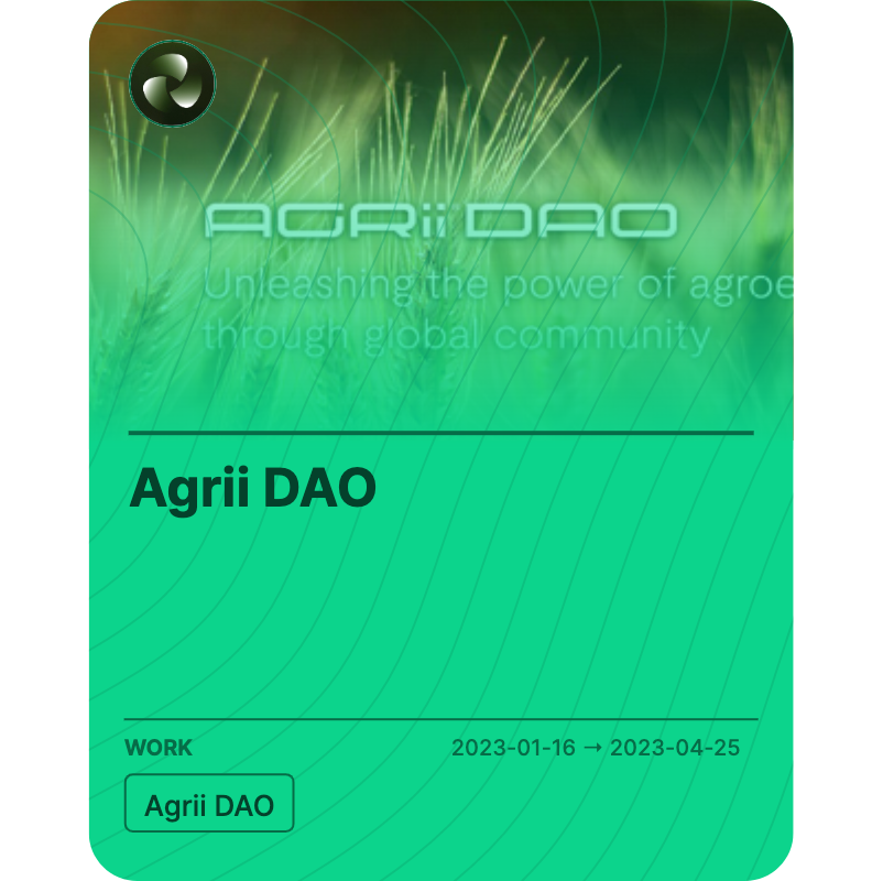 Agrii DAO