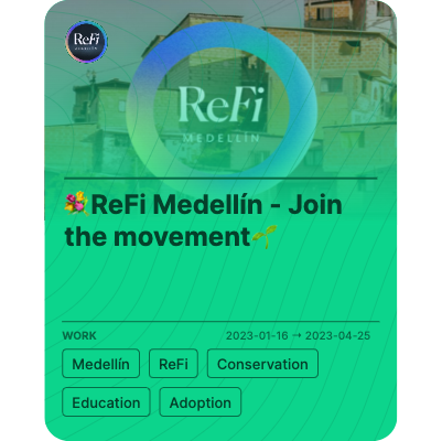 💐ReFi Medellín - Join the movement🌱