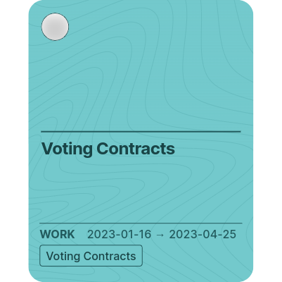 Voting Contracts