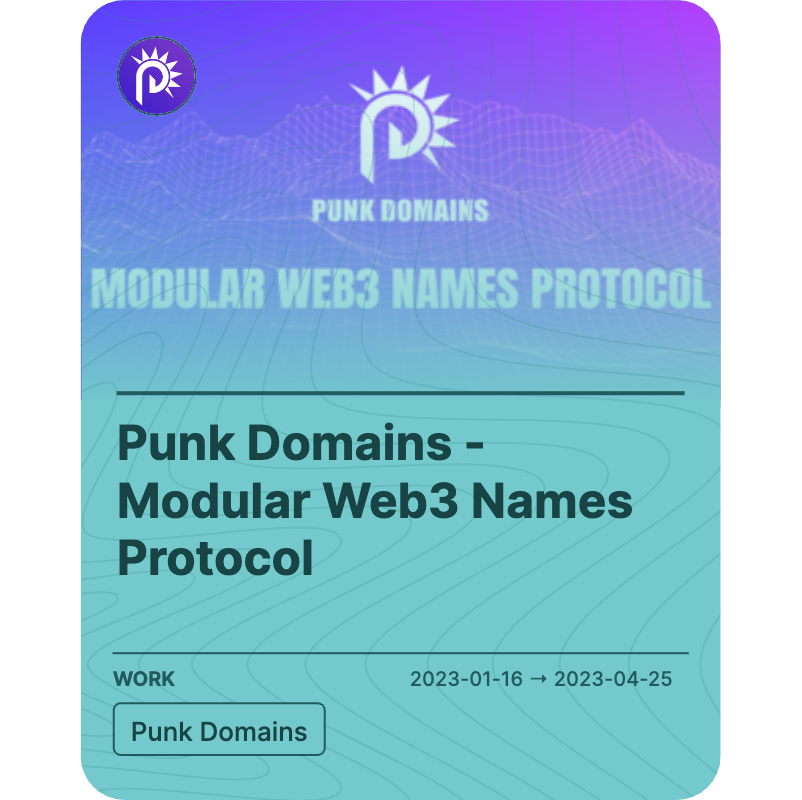 Punk Domains - Modular Web3 Names Protocol