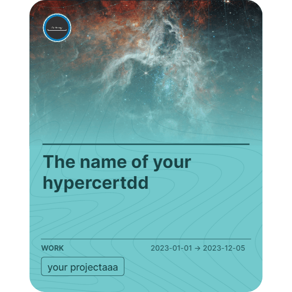 The name of your hypercertdd