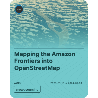 Mapping the Amazon Frontiers into OpenStreetMap