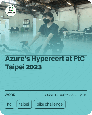 Azure's Hypercert at FtC Taipei 2023