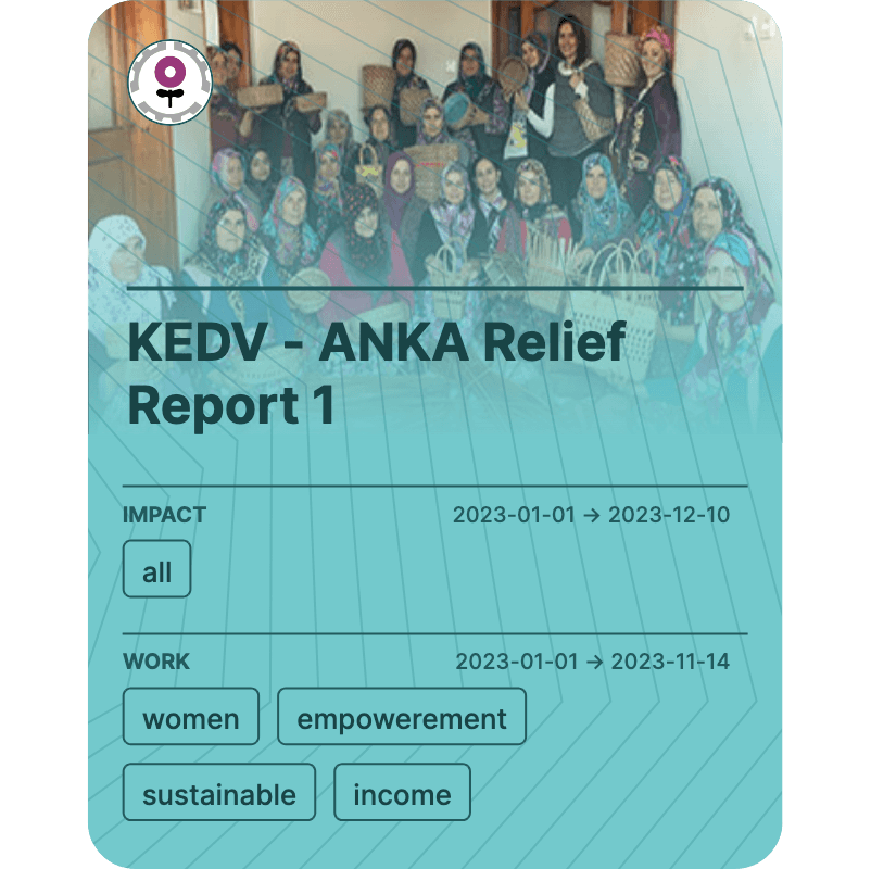 KEDV - ANKA Relief Report 1