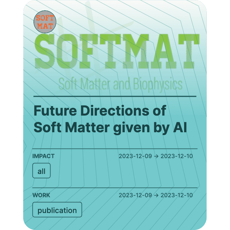 Future Directions of Soft Matter given by AI