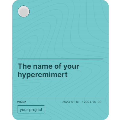 The name of your hypercmimert