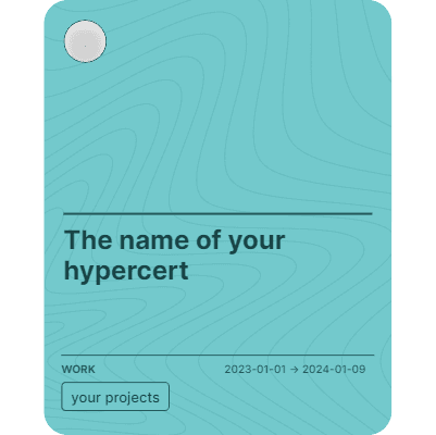 The name of your hypercert