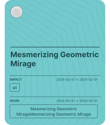 Mesmerizing Geometric Mirage