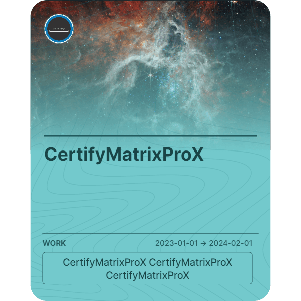 CertifyMatrixProX