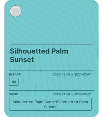 Silhouetted Palm Sunset