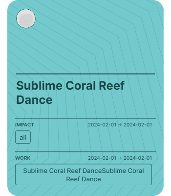 Sublime Coral Reef Dance