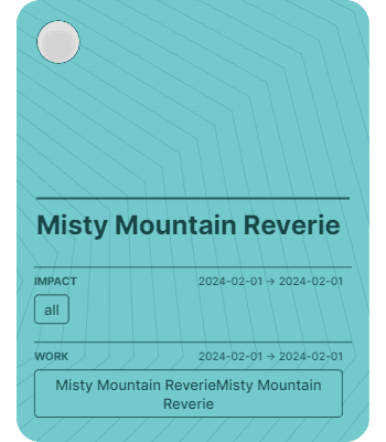 Misty Mountain Reverie