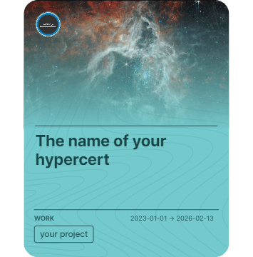 The name of your hypercert