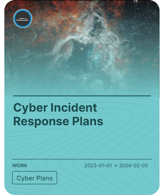 Cyber Incident Response Plans