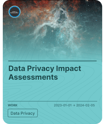 Data Privacy Impact Assessments