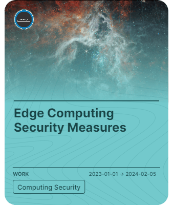 Edge Computing Security Measures