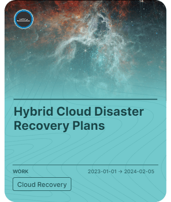 Hybrid Cloud Disaster Recovery Plans