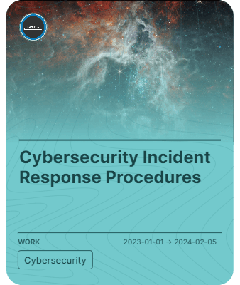 Cybersecurity Incident Response Procedures