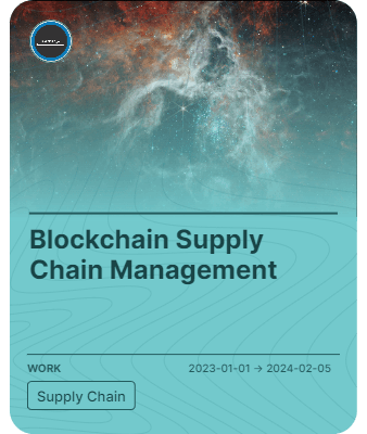 Blockchain Supply Chain Management