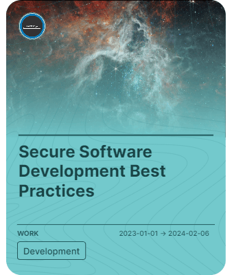 Secure Software Development Best Practices