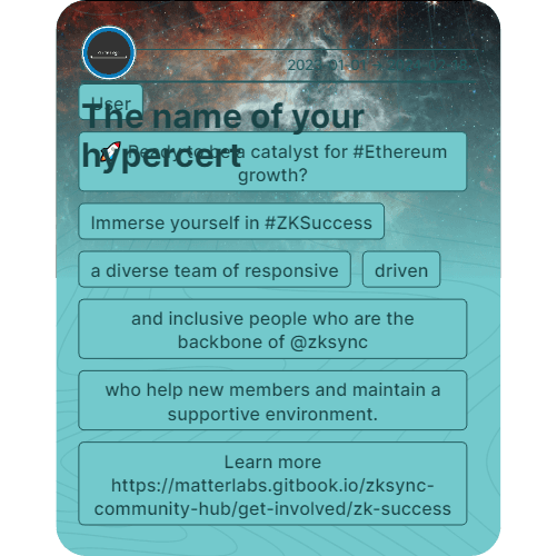 The name of your hypercert