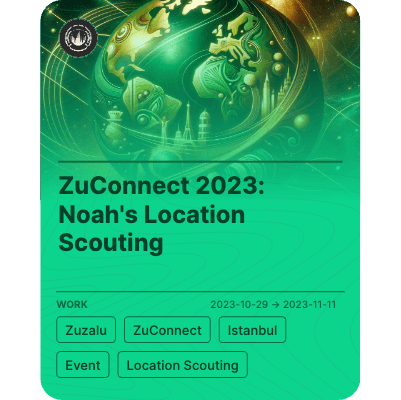 ZuConnect 2023: Noah's Location Scouting