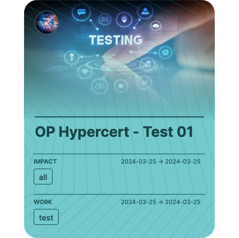 OP Hypercert - Test 01