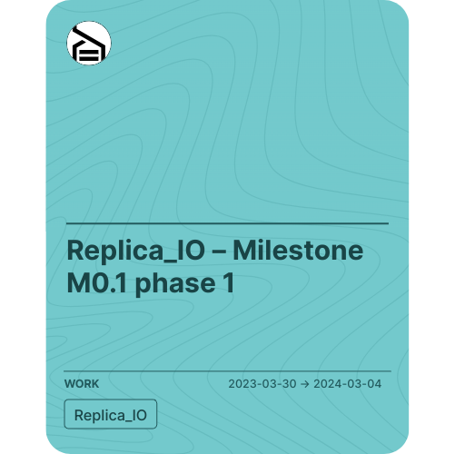 Replica_IO – Milestone M0.1 phase 1