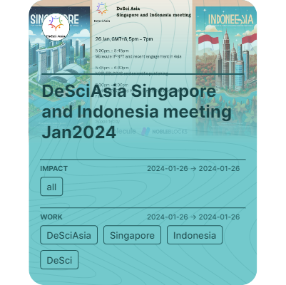 DeSciAsia Singapore and Indonesia meeting Jan2024