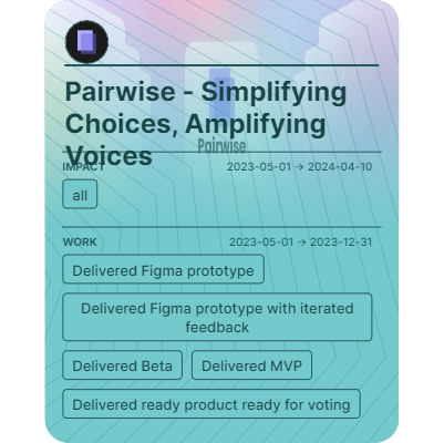 Pairwise - Simplifying Choices, Amplifying Voices