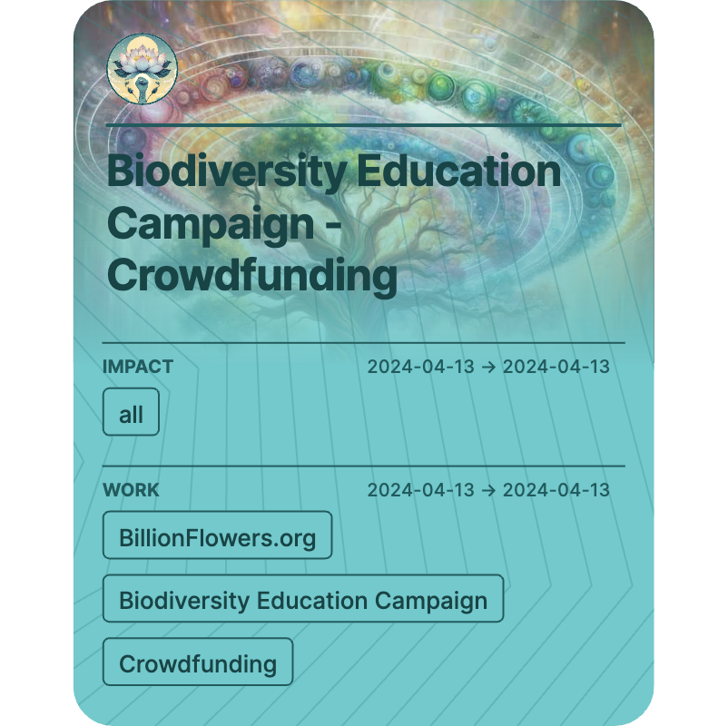 Biodiversity Education Campaign - Crowdfunding