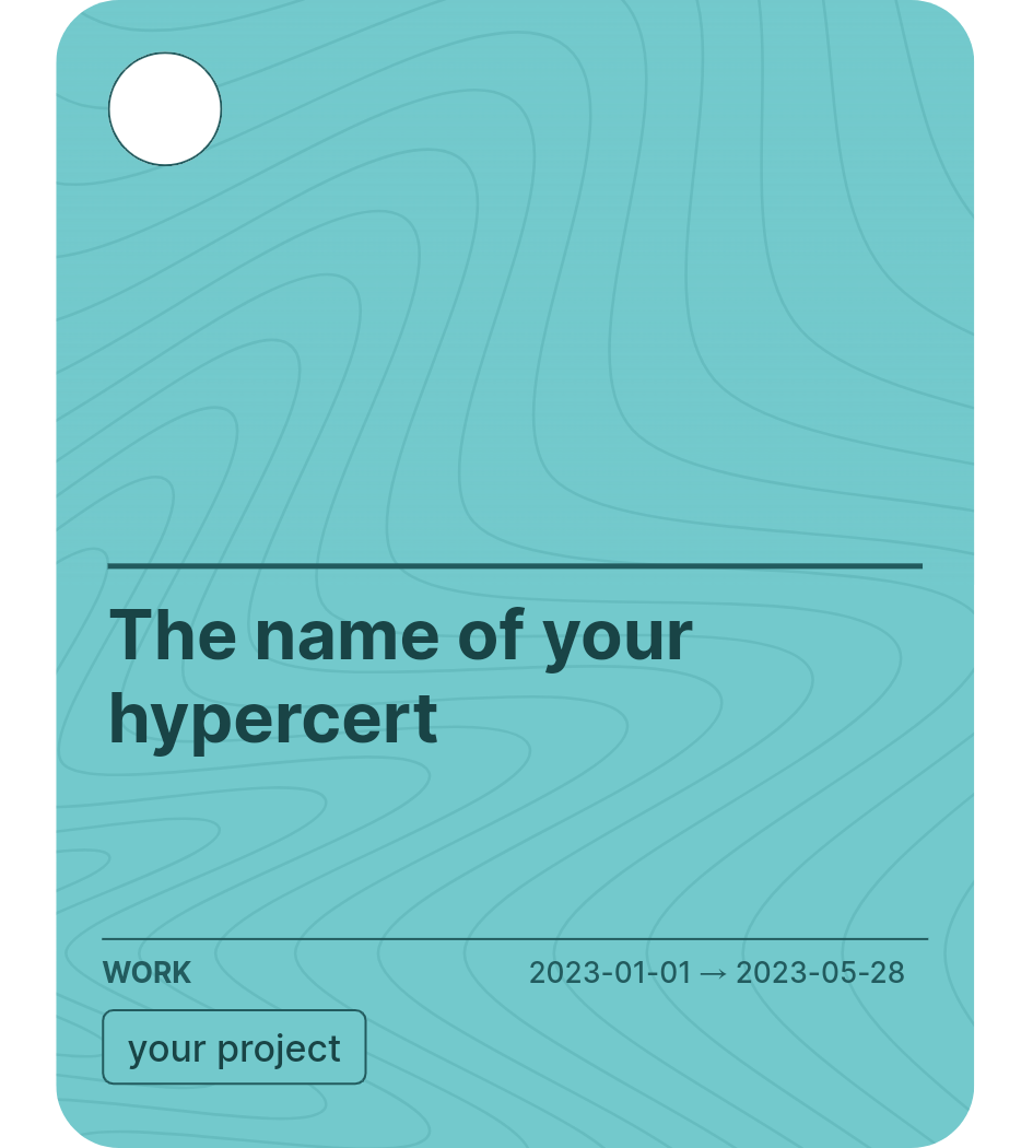 The name of your hypercert