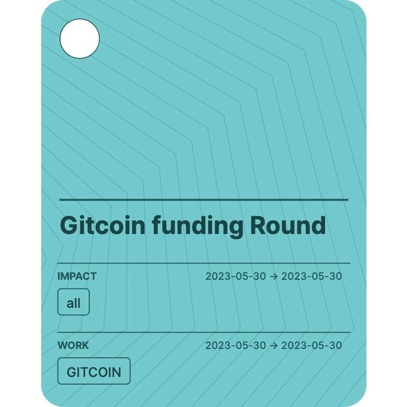 Gitcoin funding Round