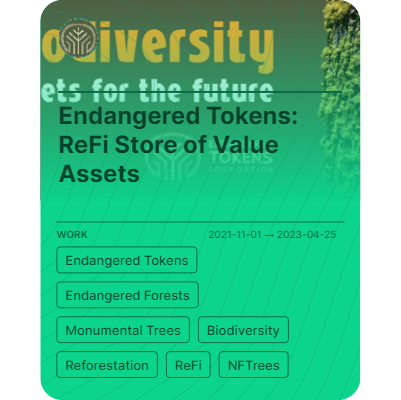 Endangered Tokens: ReFi Store of Value Assets