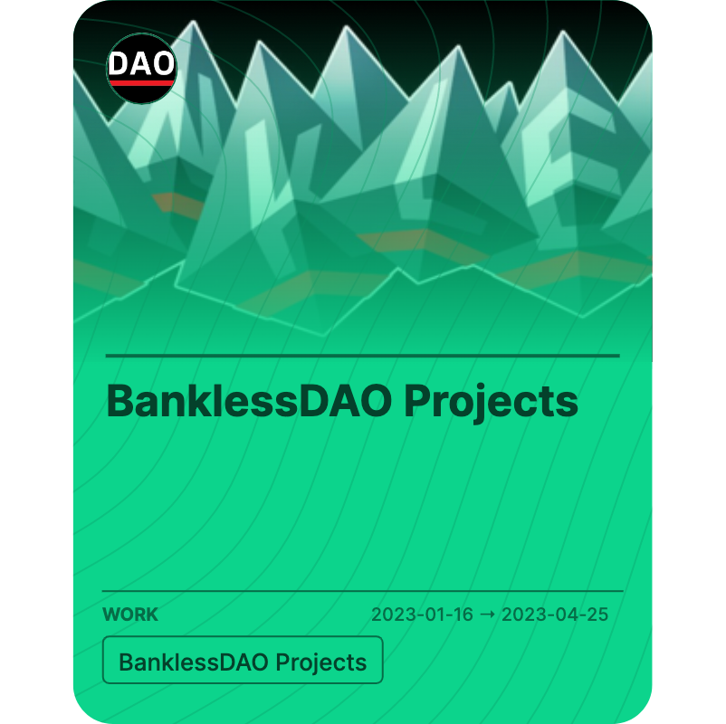 BanklessDAO Projects