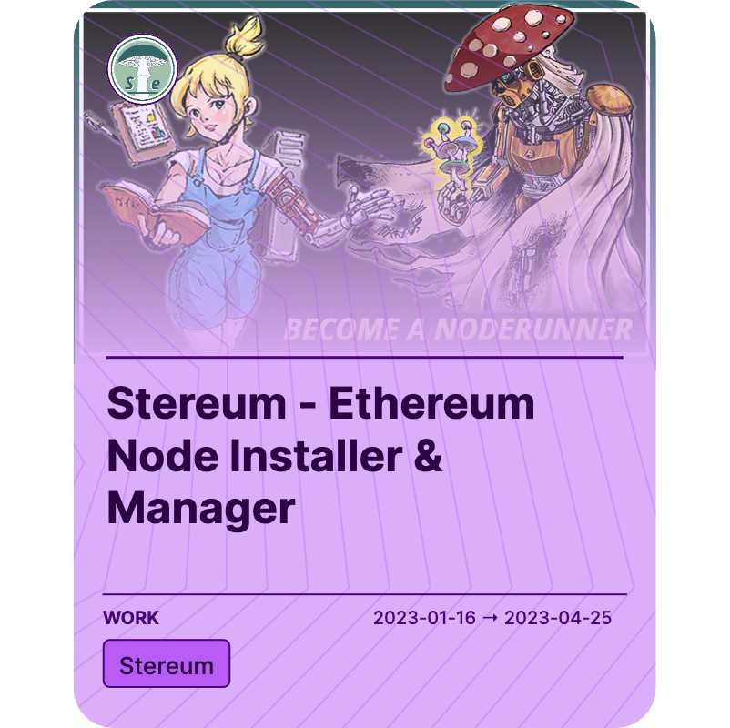 Stereum - Ethereum Node Installer & Manager